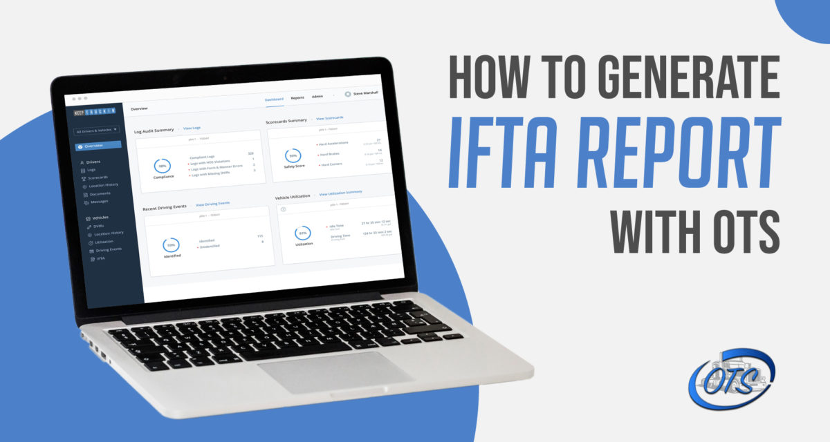 How to Generate IFTA Report with Online Trucking Solution?